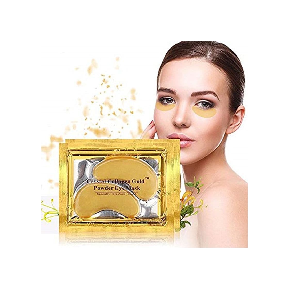 Product 10/20/30/50/60/80/100 pairs wholesale New Crystal 24K Gold Powder Gel Collagen Eye Mask