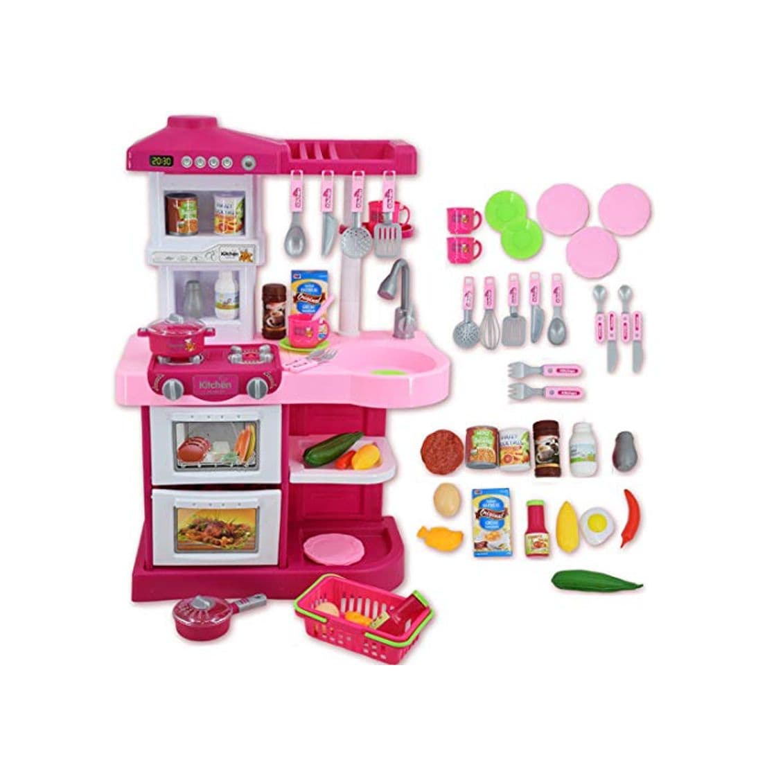 Product deAO Mi Little Chef - Cocinita de Juguete con 30 accesorios incluidos