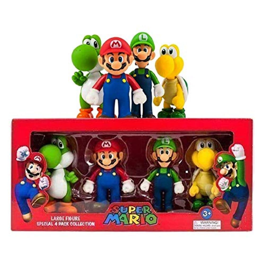 Producto Súper Mario GRANDE 4 Figura Colección Paquete