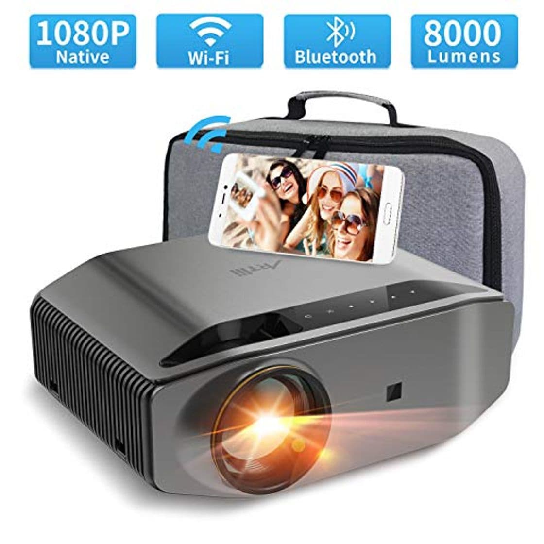 Product Proyector WiFi Bluetooth 8000 Lúmenes