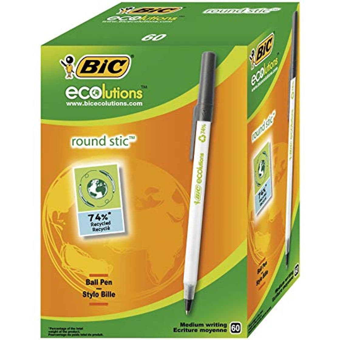 Producto BIC Round Stic ECOlutions bolígrafos de punta media