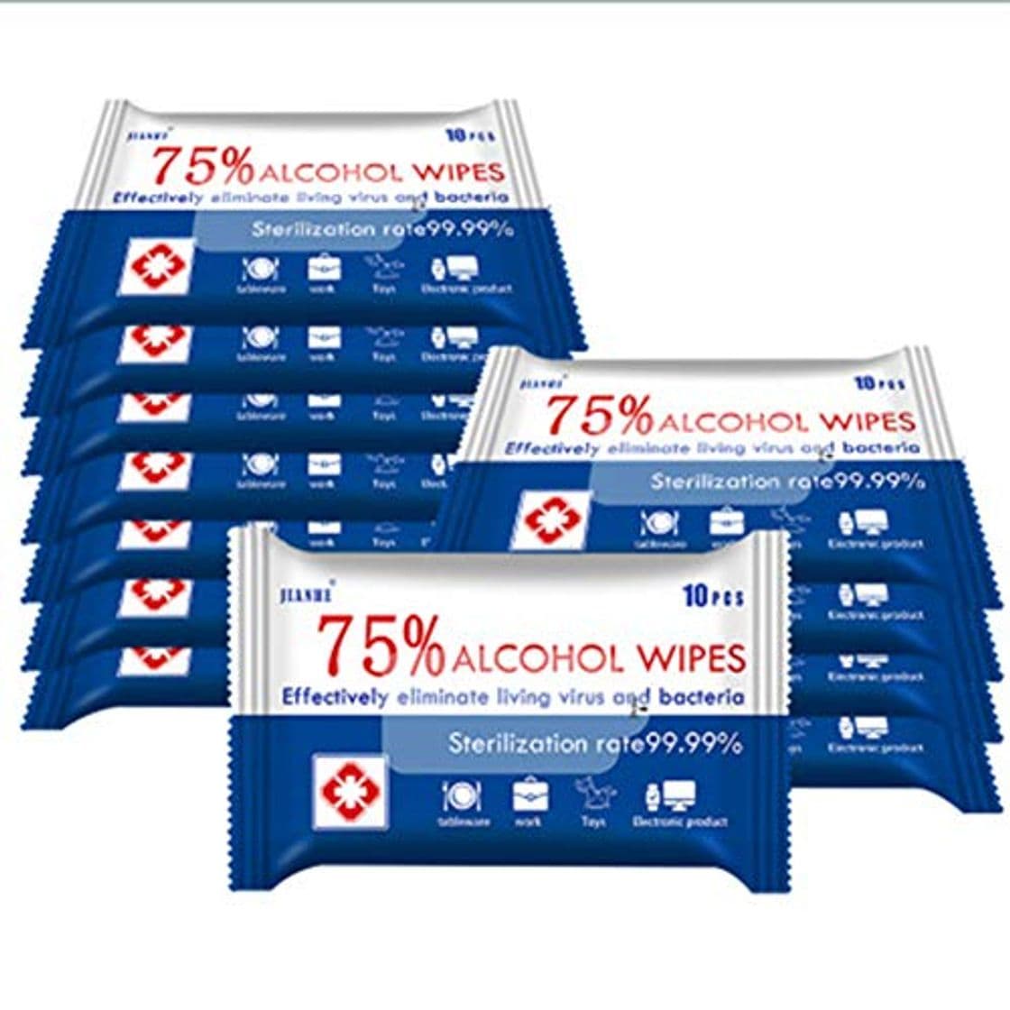 Producto Toallitas con alcohol 75% toallitas húmedas grandes para limpieza multiusos