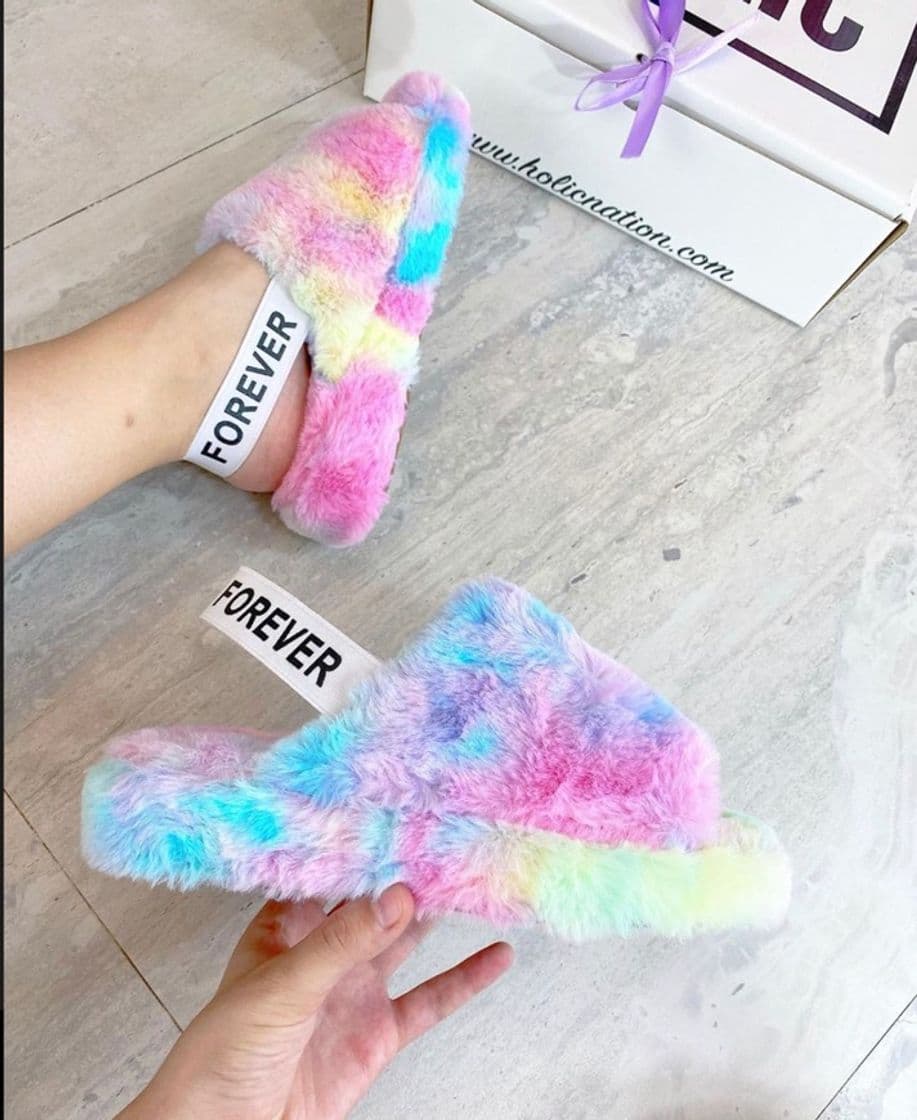 Moda Cotton candy pantuflas 