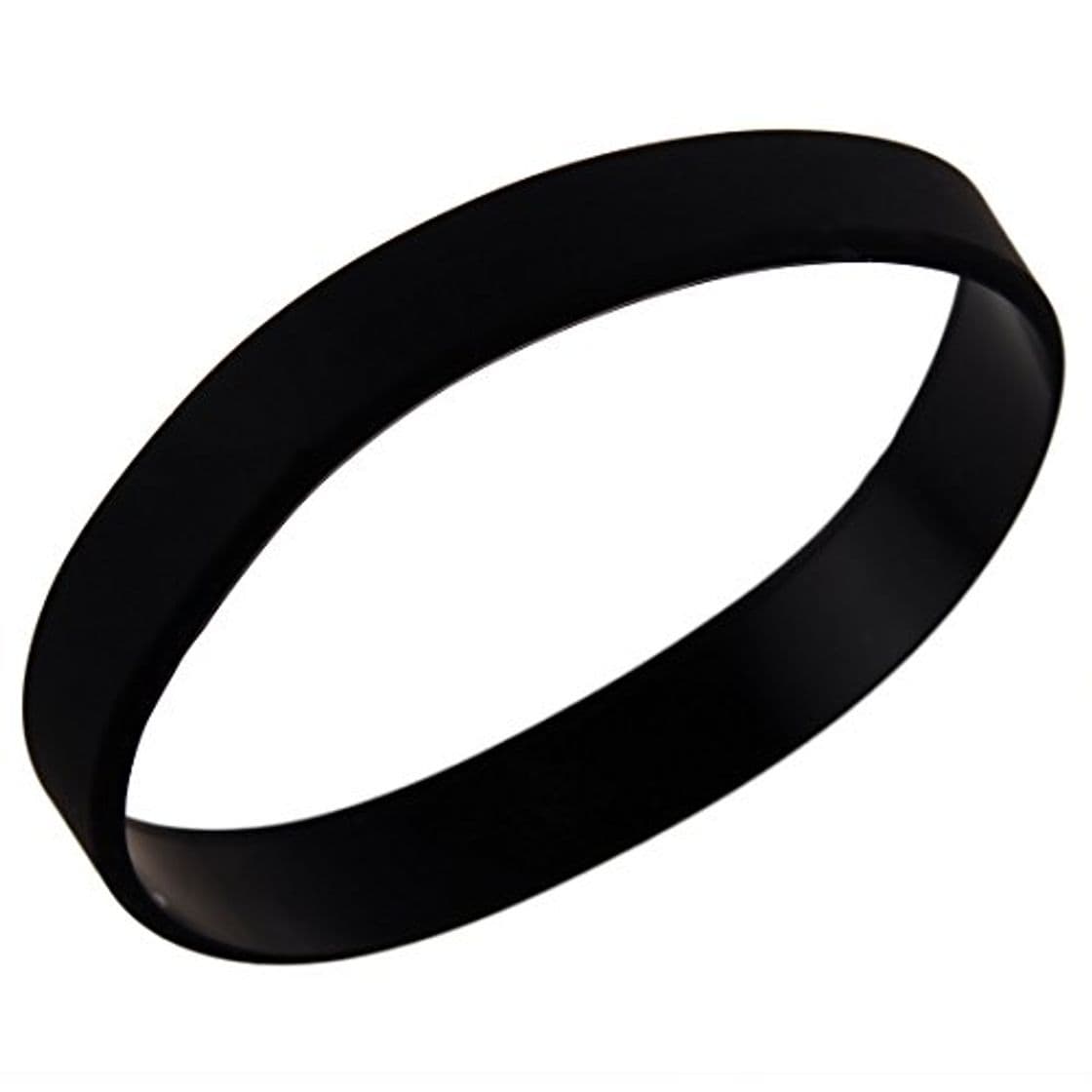 Fashion TOOGOO Brazalete de puno Munequera Pulsera de Elasticidad de Moda de Goma de Silicona Negro