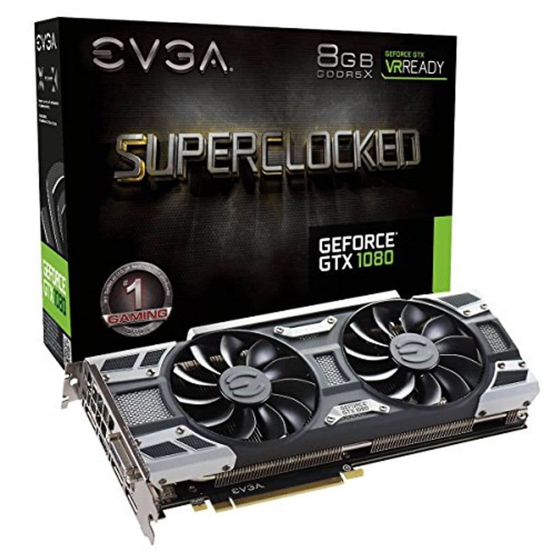 Electrónica EVGA NVIDIA GTX 1080 - Memoria GDDR5X de 8 GB