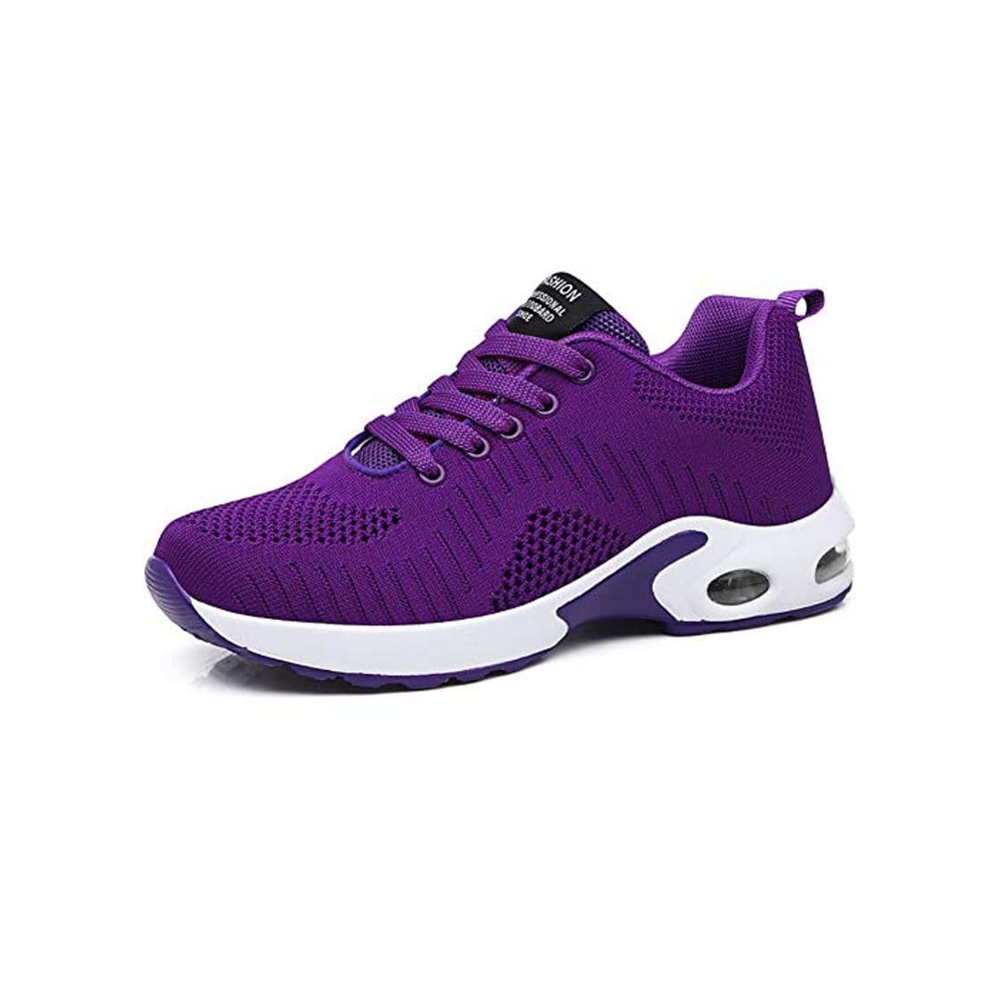 Moda GAXmi Zapatillas Deportivas de Mujer Air Cordones Zapatos de Ligero Running Fitness Zapatillas de para Correr Antideslizantes Amortiguación Sneakers Morado 38 EU