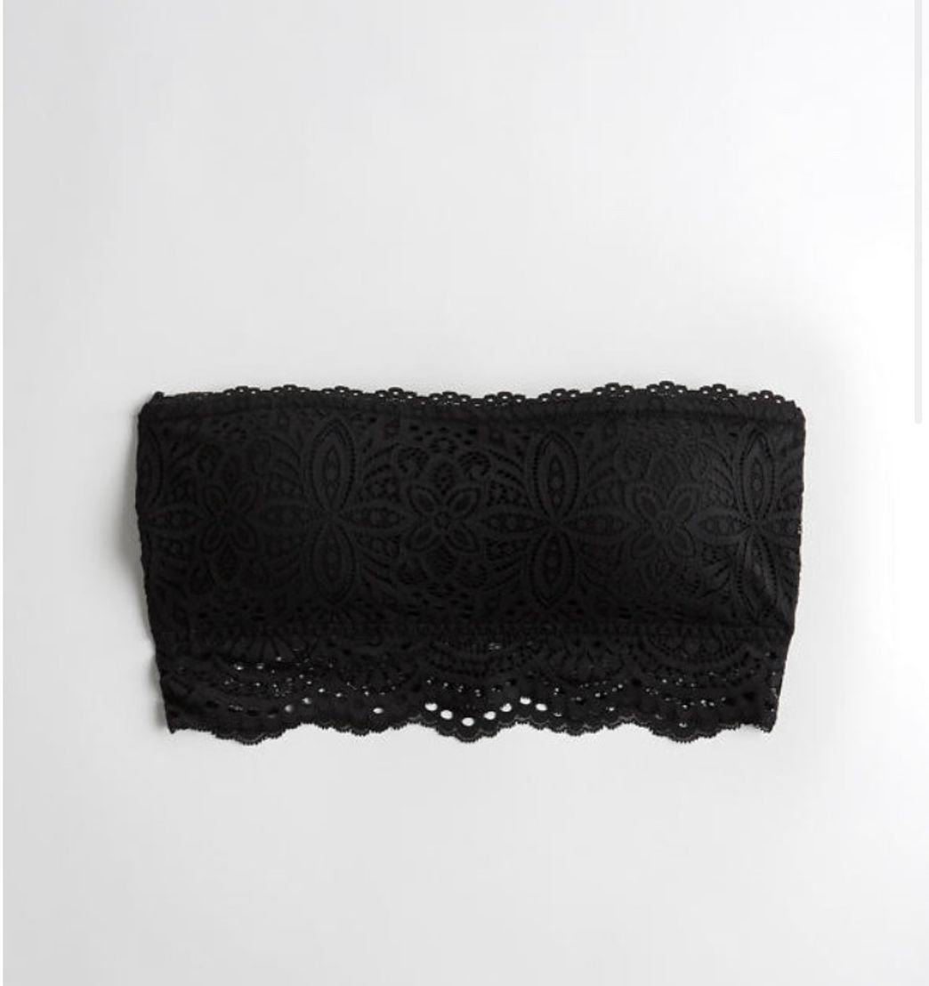 Moda Hollister: Crochet Lace Bandeau With Removable Pads