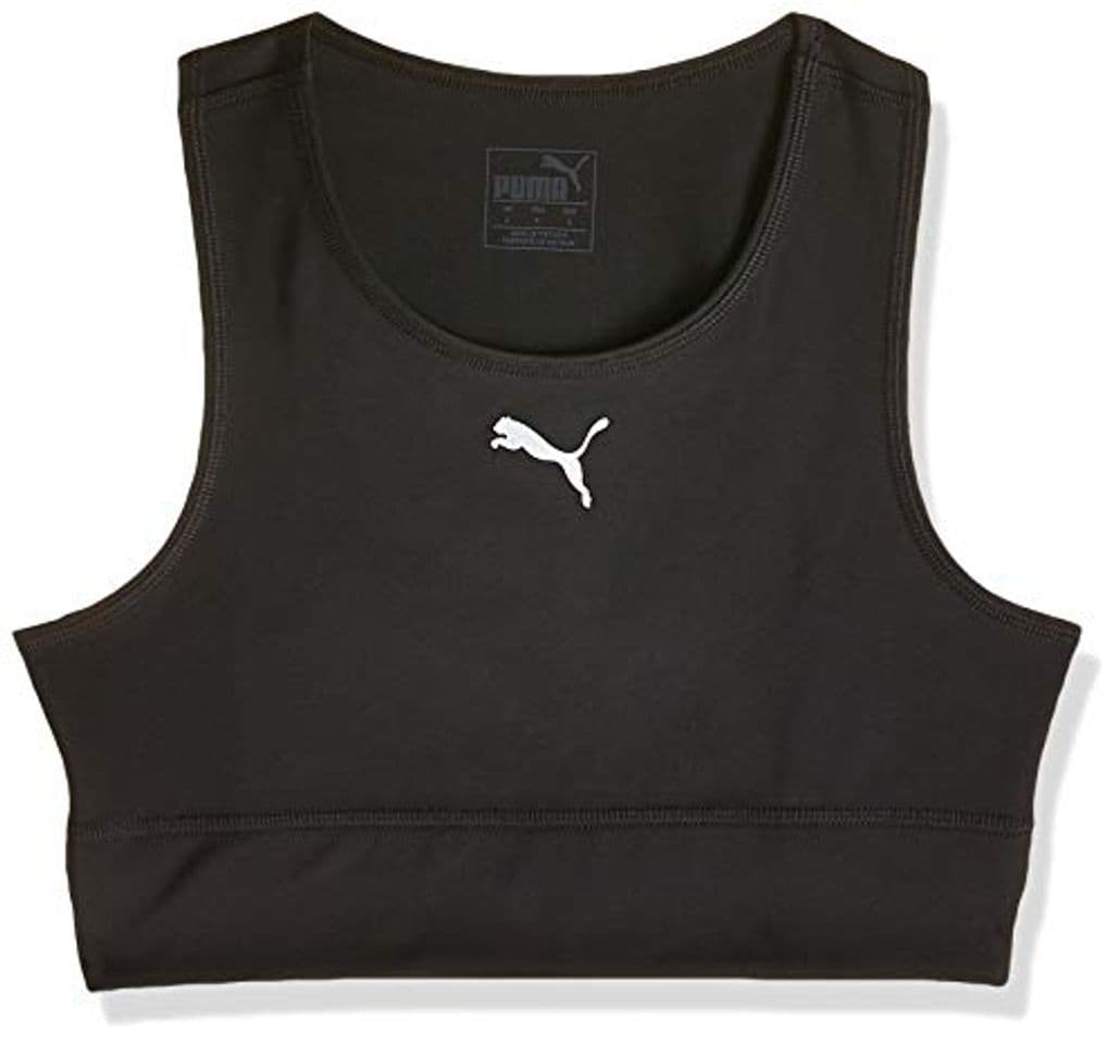 Fashion Puma RTG Crop Top - Sujetador deportivo de impacto mediano Negro Negro