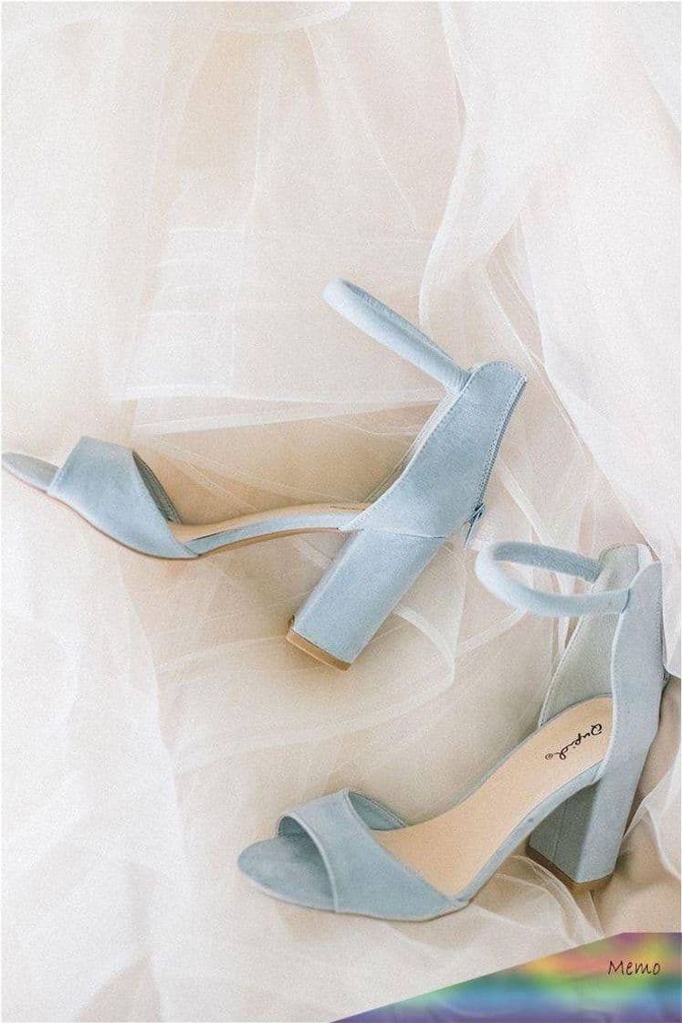 Moda Tacones azules hermosos