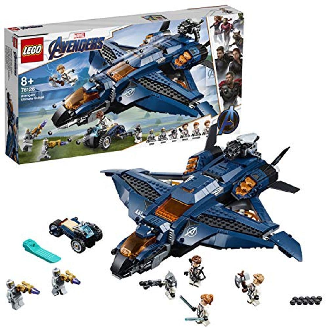 Producto LEGO Super Heroes - Quinjet Definitivo de los Vengadores, Avión de Combate