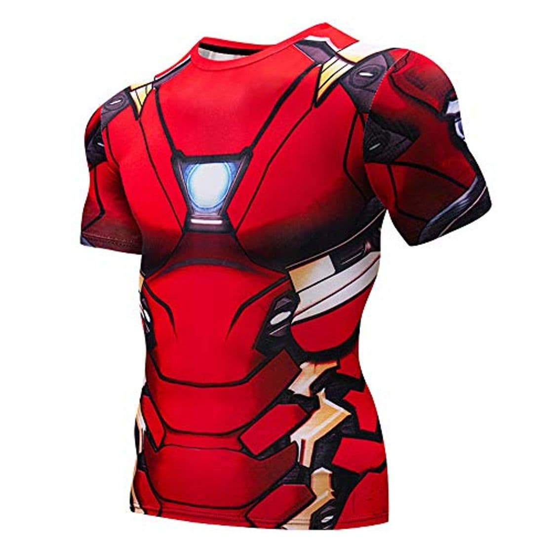 Producto Playeras Camiseta Secado Rápido Manga Corta Superhéroe Marvel Endgame Hombre Armadura Roja