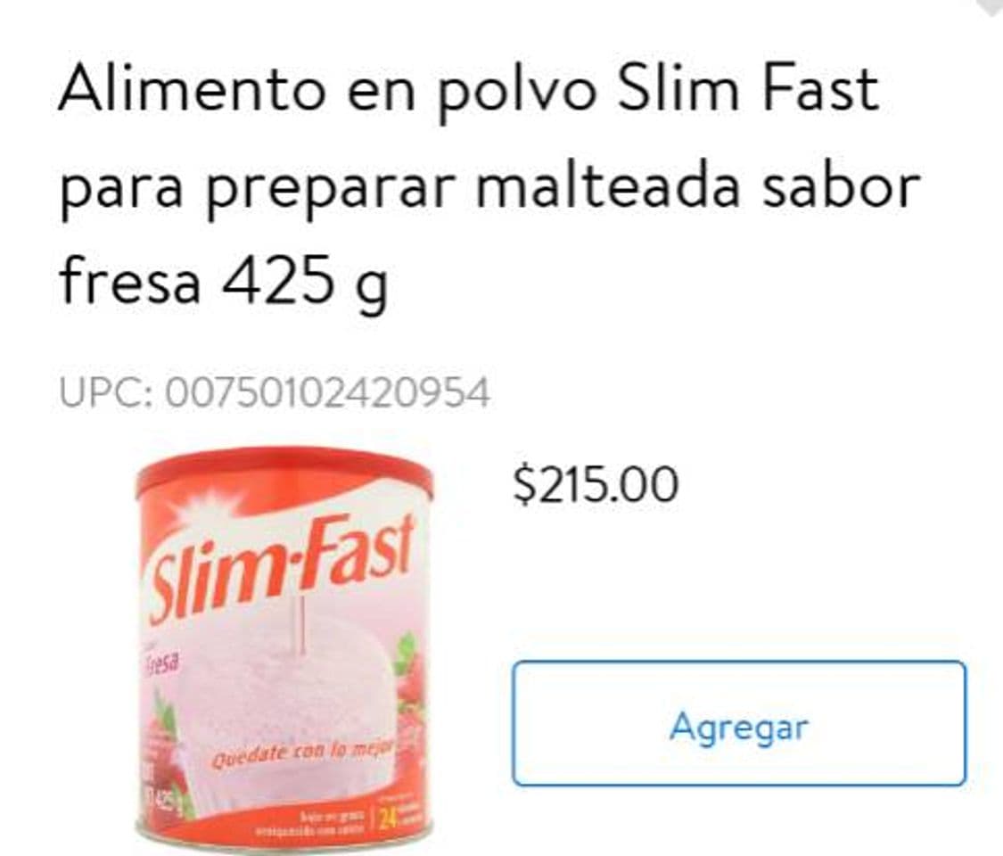 Moda Slim fast malteada