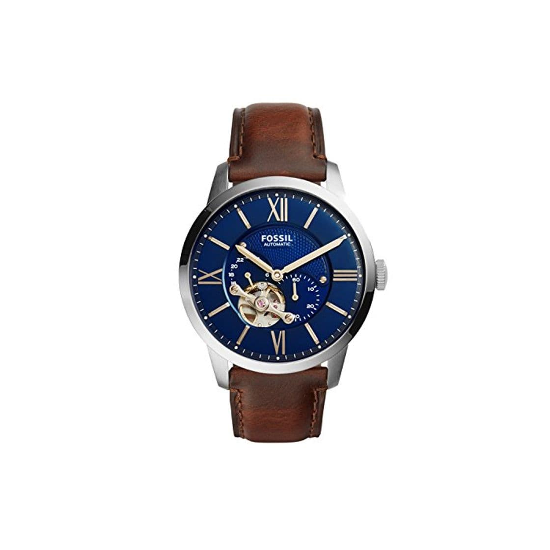 Producto Fossil Reloj Analógico para Hombre de Mecánico con Correa en Cuero ME3110