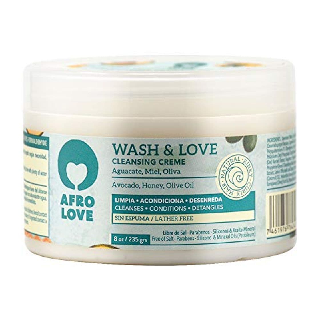 Lugar Afro Love Wash & Love Acondicionador Limpiador – Cowash para pelo rizado