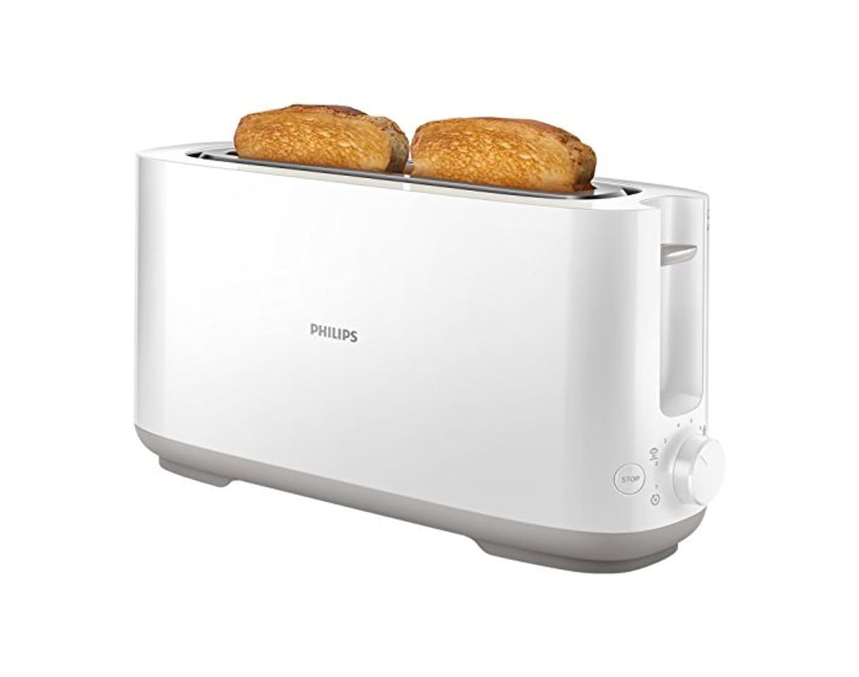 Producto Philips Viva Collection Tostadora, 950 W, Plástico, Blanco