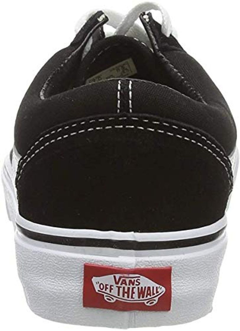 Moda Vans Old Skool Zapatillas Unisex, Negro (Black/White)