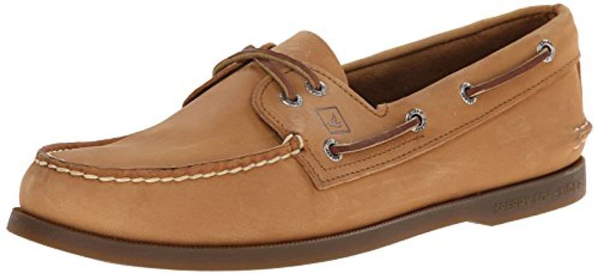 Fashion Sperry Top-Sider - Zapatillas para hombre de piel auténtica, 2 ojales, suela