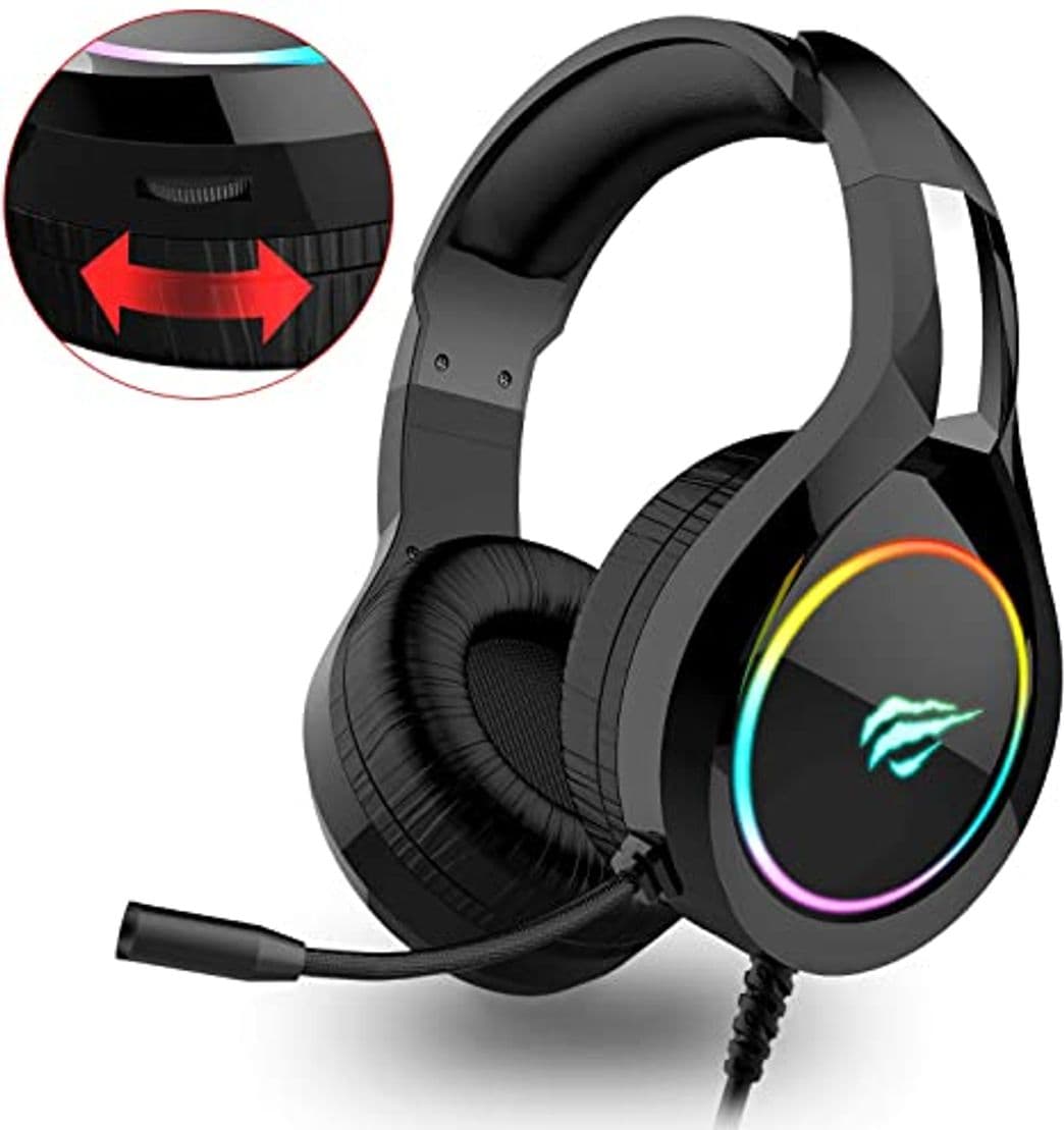 Electrónica Auriculares Gaming PS4 HAVIT Iluminación RGB Cascos Gaming sonido envolvente