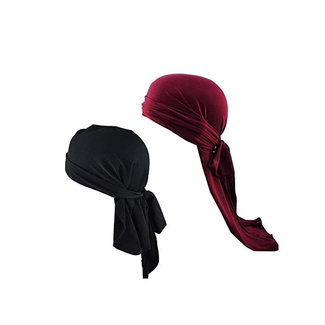 Moda Vicsport - 2 piezas de elastano largo de cola larga durag extra