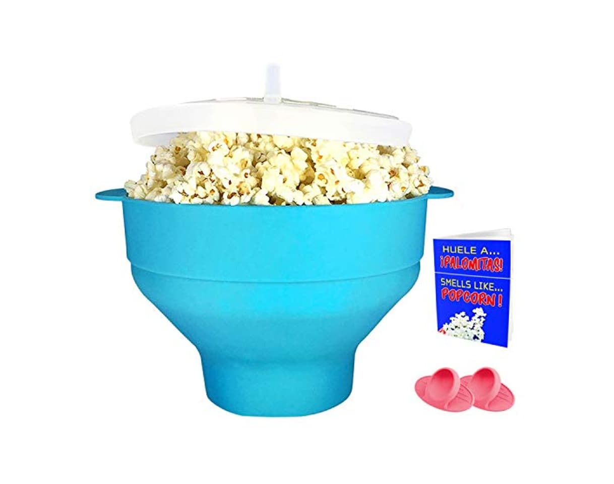 Product Crisolux Palomitero microondas Silicona Recipiente para Hacer Palomitas en el microondas Grande popcron Bowl para Hacer Palomitas microondas popup