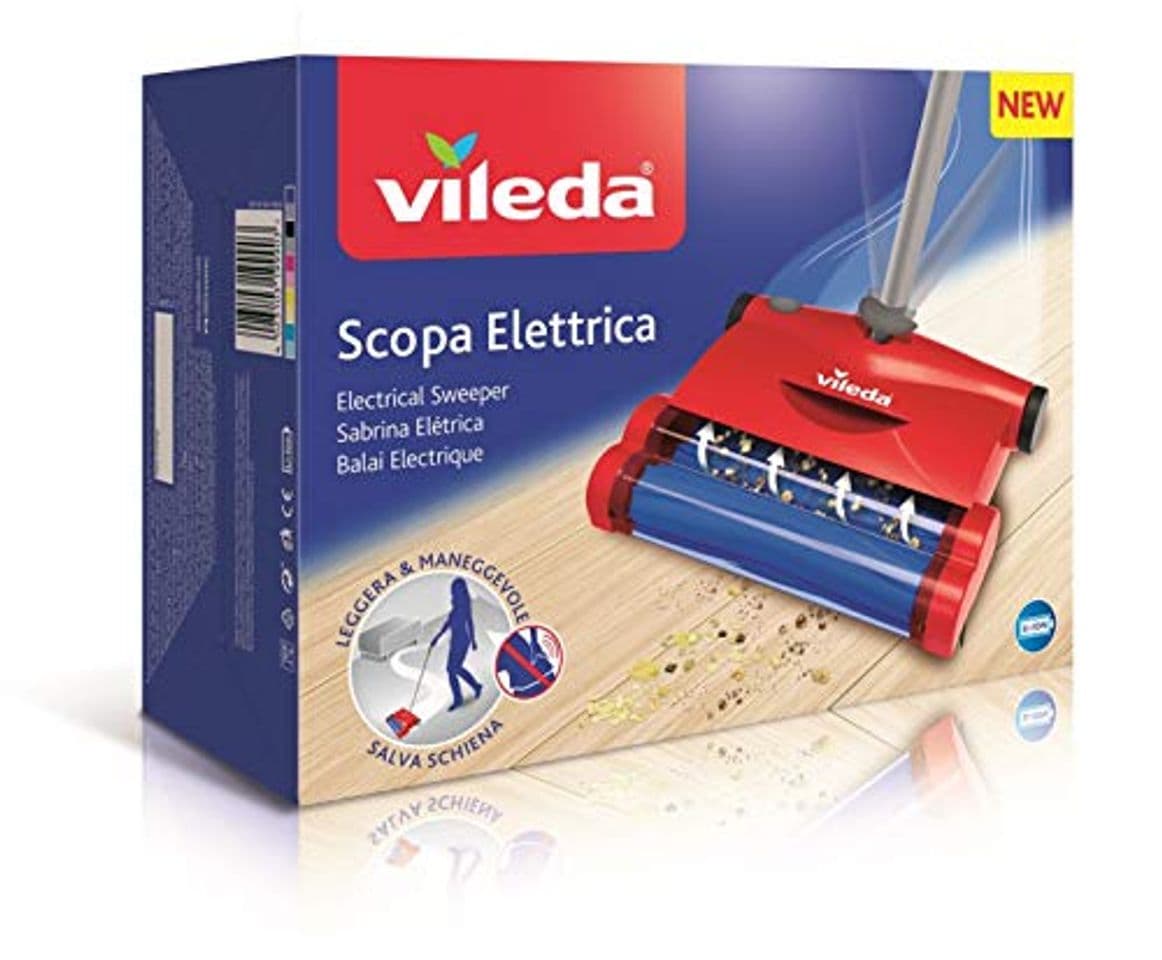 Home Vileda Quick & Clean - Escoba eléctrica inalámbrica y cepillo eléctrico con