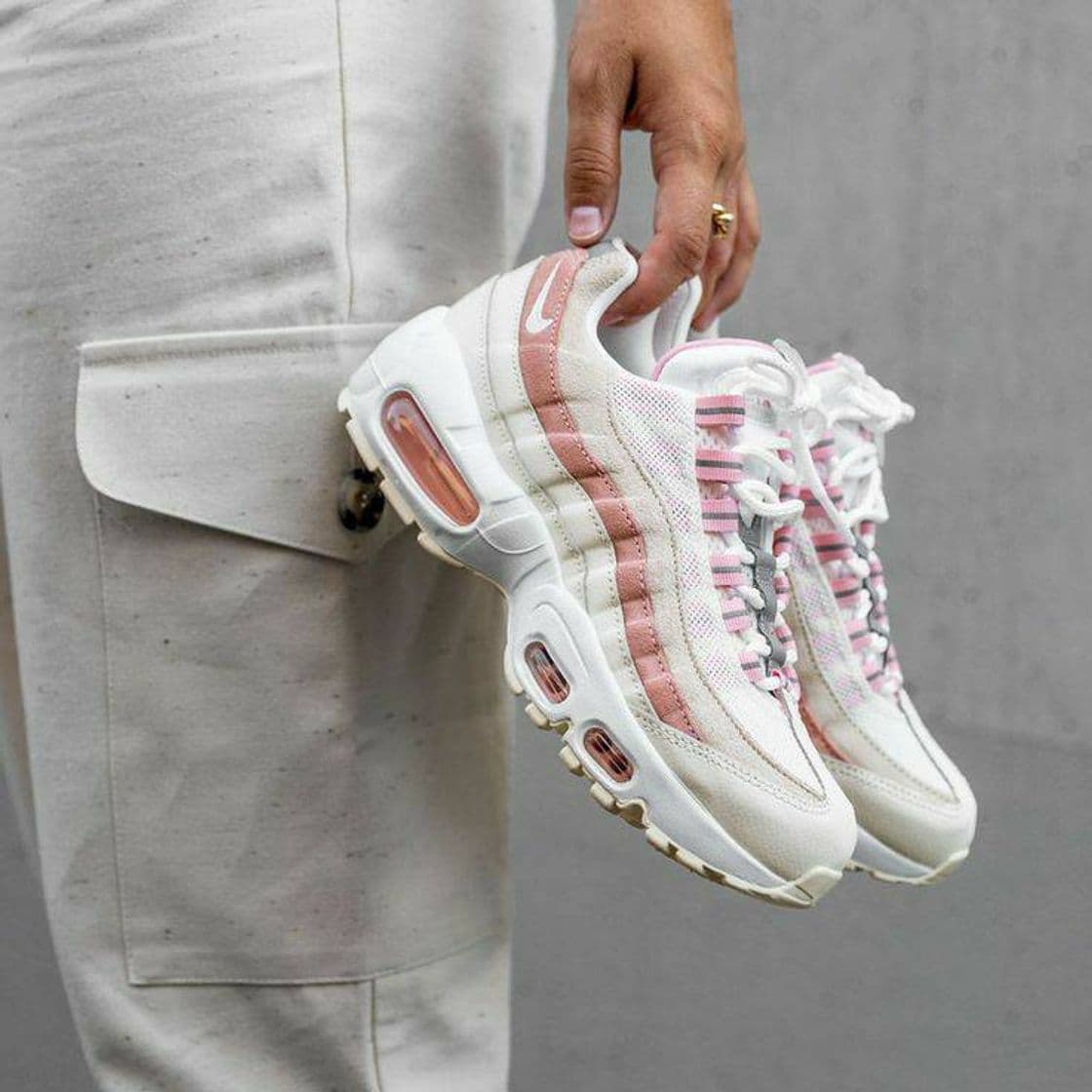 Fashion Nike Wmns Air MAX 95, Zapatillas de Entrenamiento para Mujer, Blanco