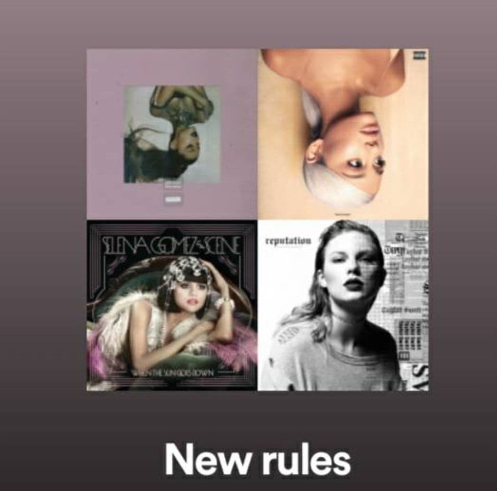 Canción Playlist New rules 