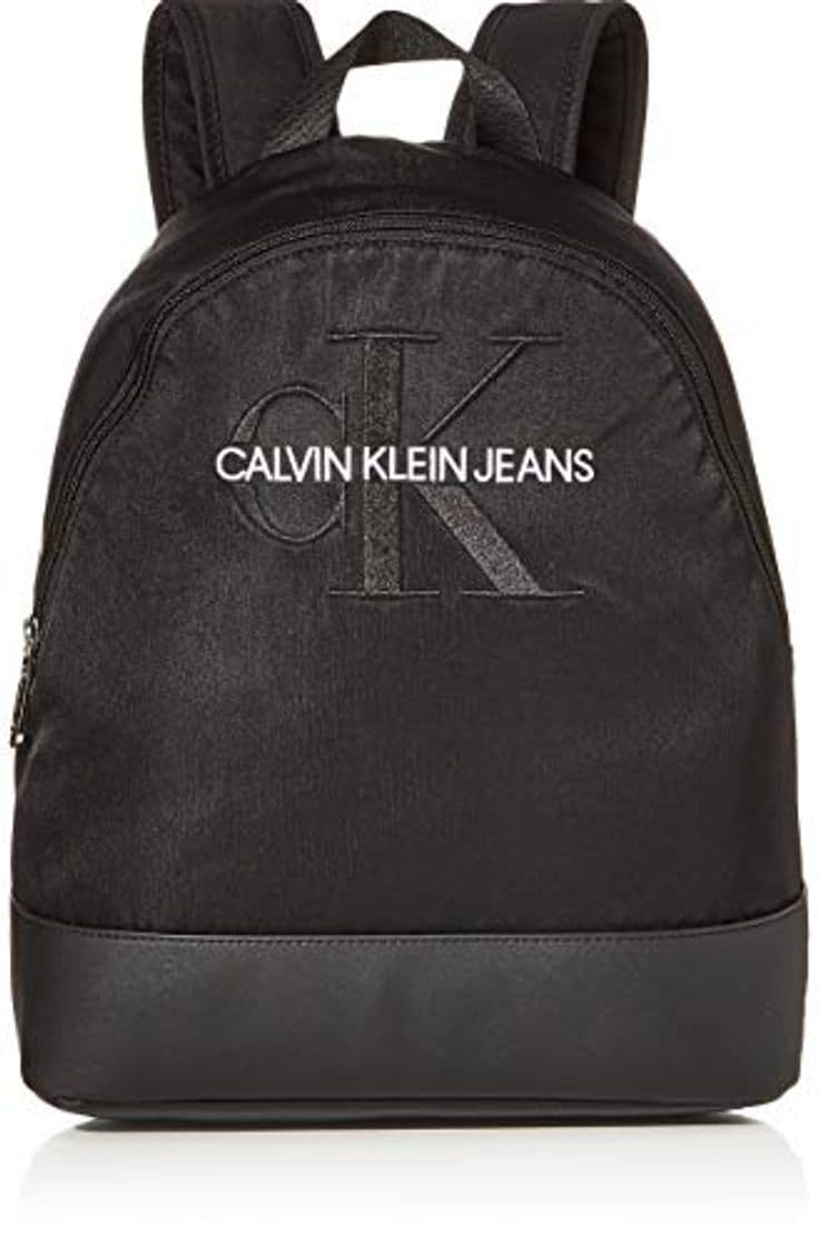 Moda Calvin Klein - Ckj Monogram Nylon Cp Bp 35, Mochilas Mujer, Negro