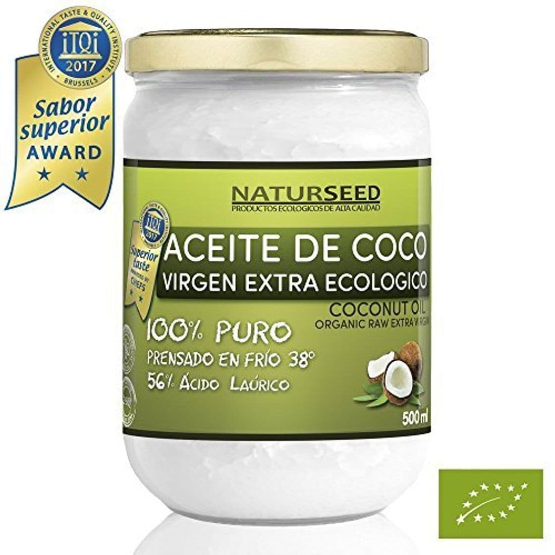 Product Naturseed - Aceite de coco Virgen Extra Orgánico - Para uso Estético