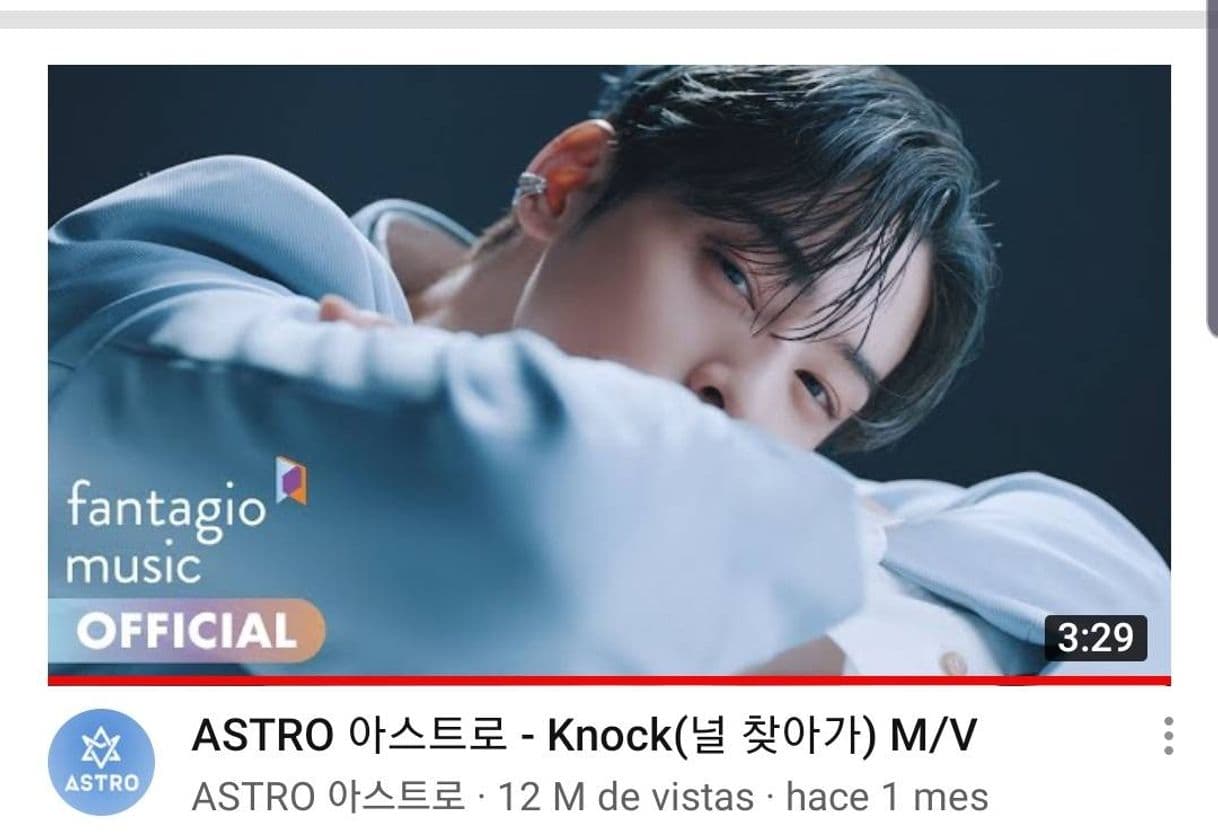 Canción ASTRO 아스트로 - Knock(널 찾아가) M/V