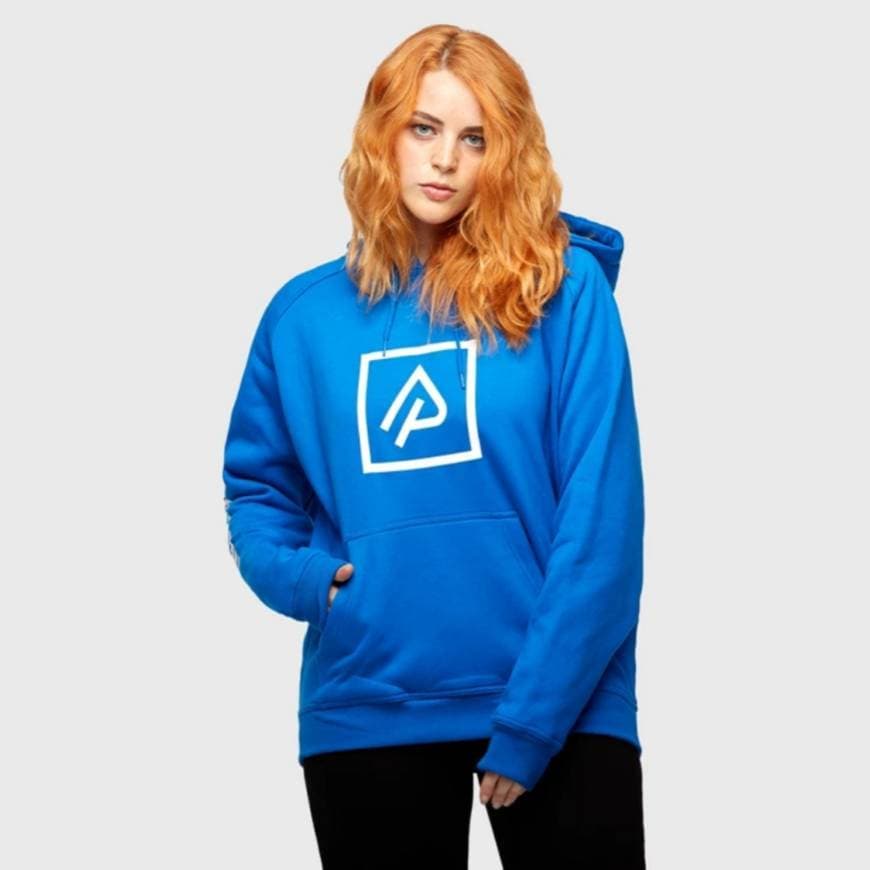 Fashion Sudadera azul con logo de AuronPlay