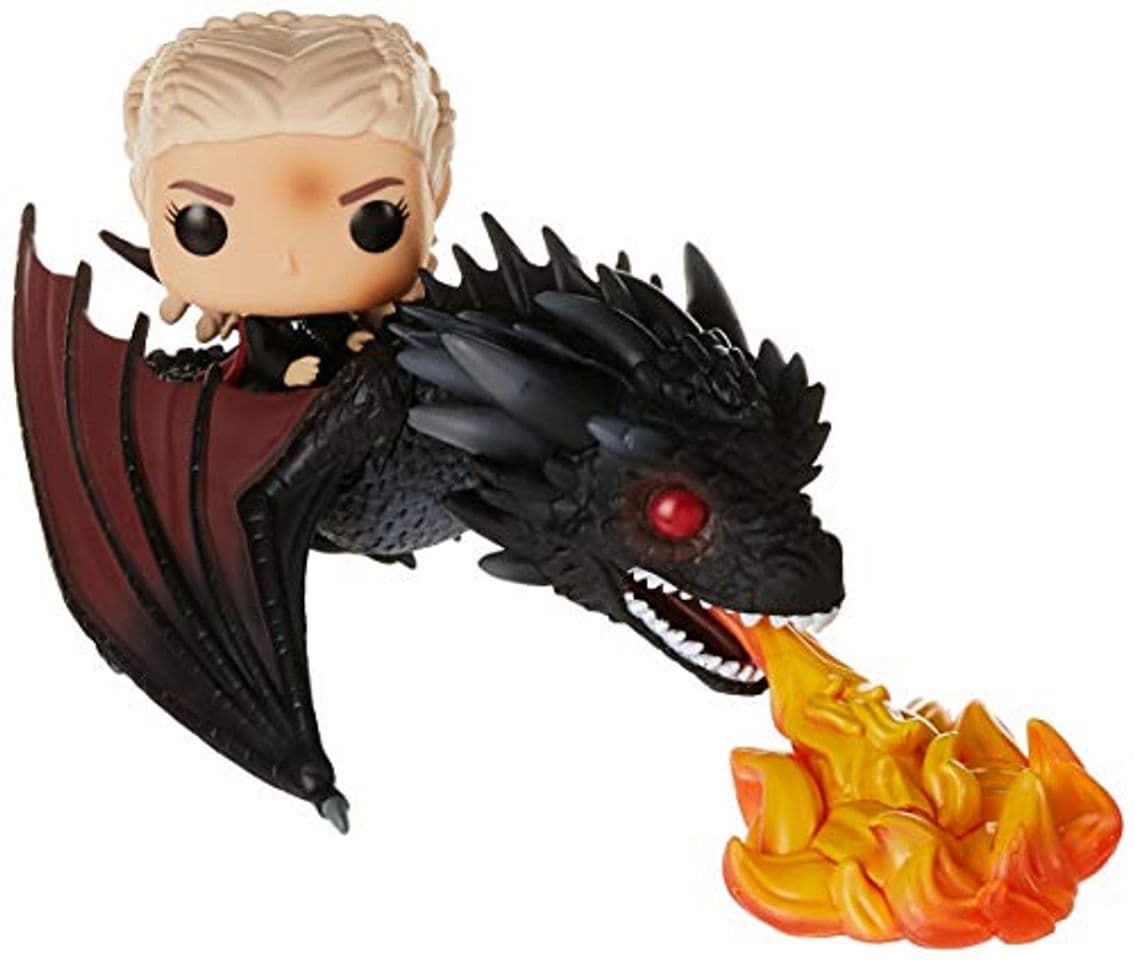 Game Funko- Pop Rides: Game of Thrones-Daenerys on Fiery Drogon Collectible Figure,