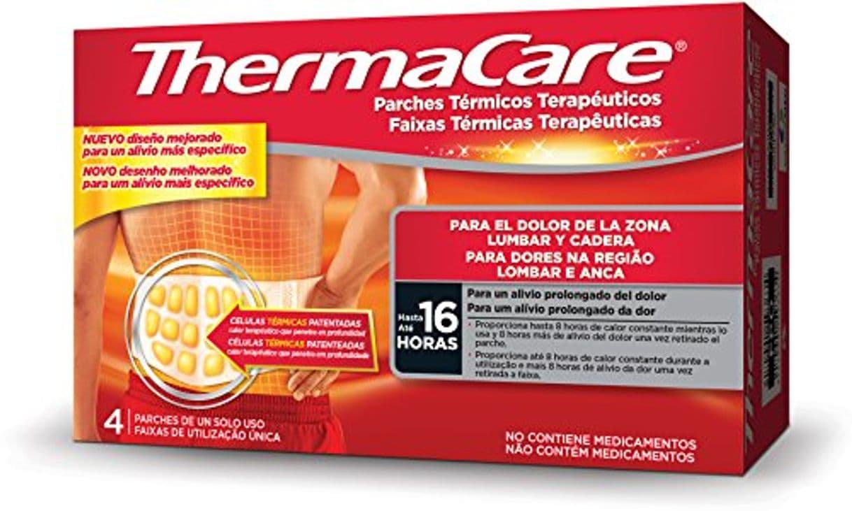 Belleza Thermacare Lumbar Y Cadera 4 Uni