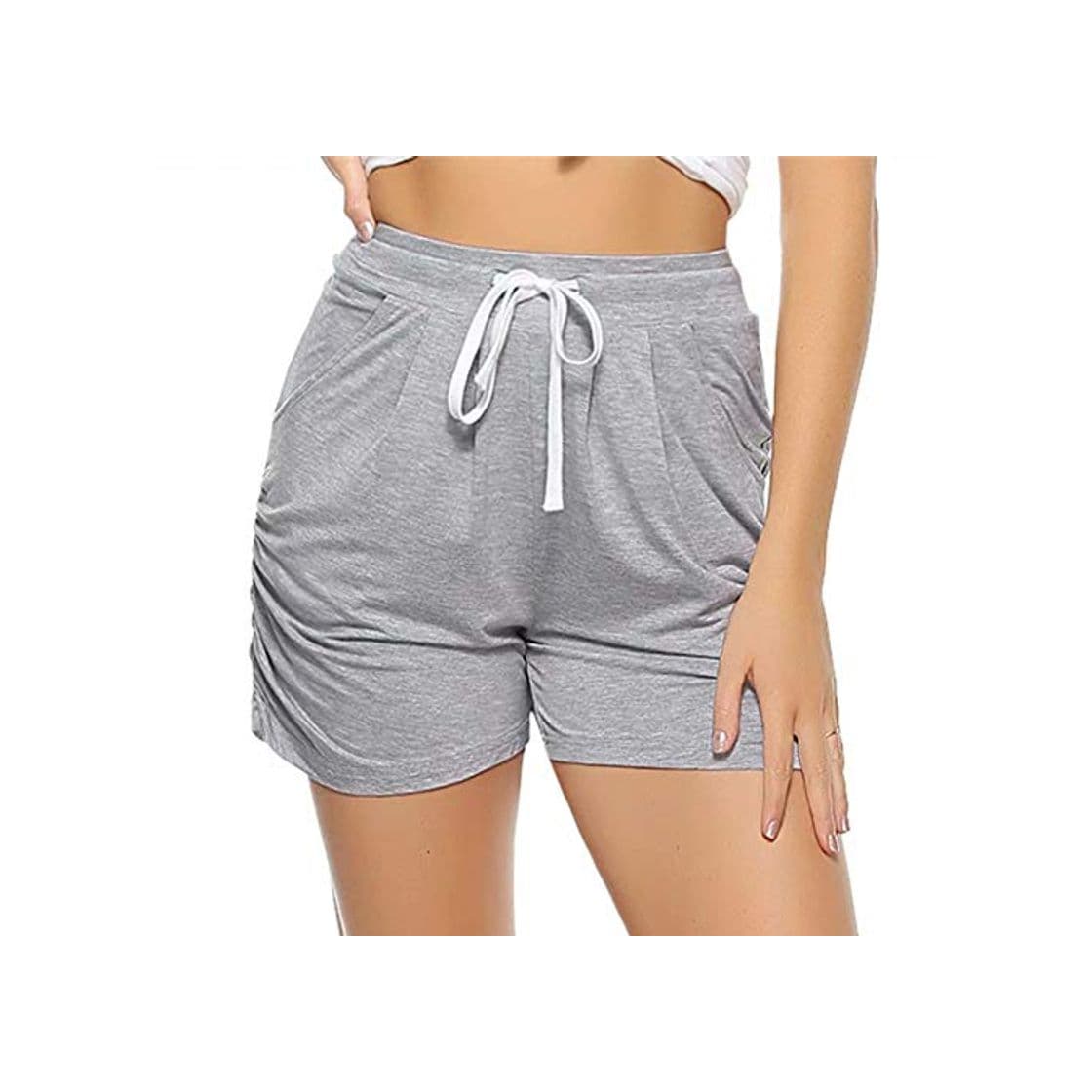 Product Aiboria Shorts de Verano para Mujer Shorts de Playa de algodón Lounge para Mujer Fitness Pant Short De Deporte