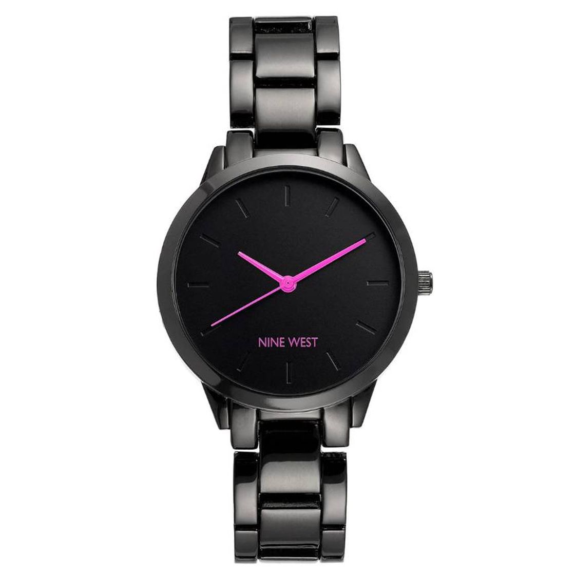 Moda Reloj Nine West Negro NW2435PRGY Para Dama