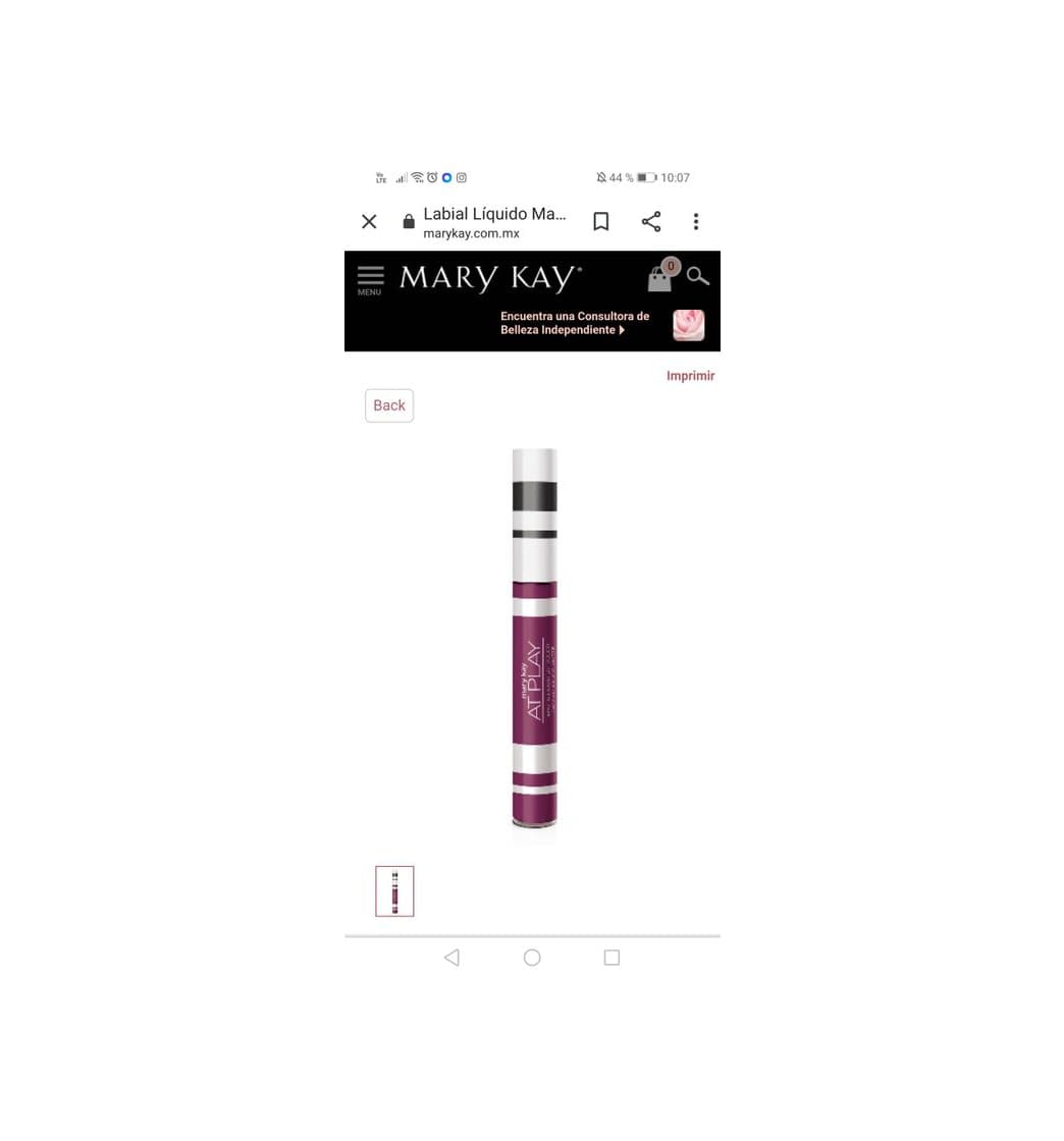 Product Labial liquido mate Mary Kay 