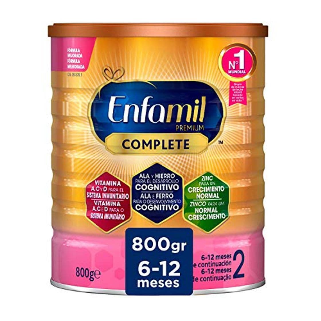 Producto Enfamil Complete 2 Nueva Fórmula Leche Infantil de Continuacion para Lactantes Bebés