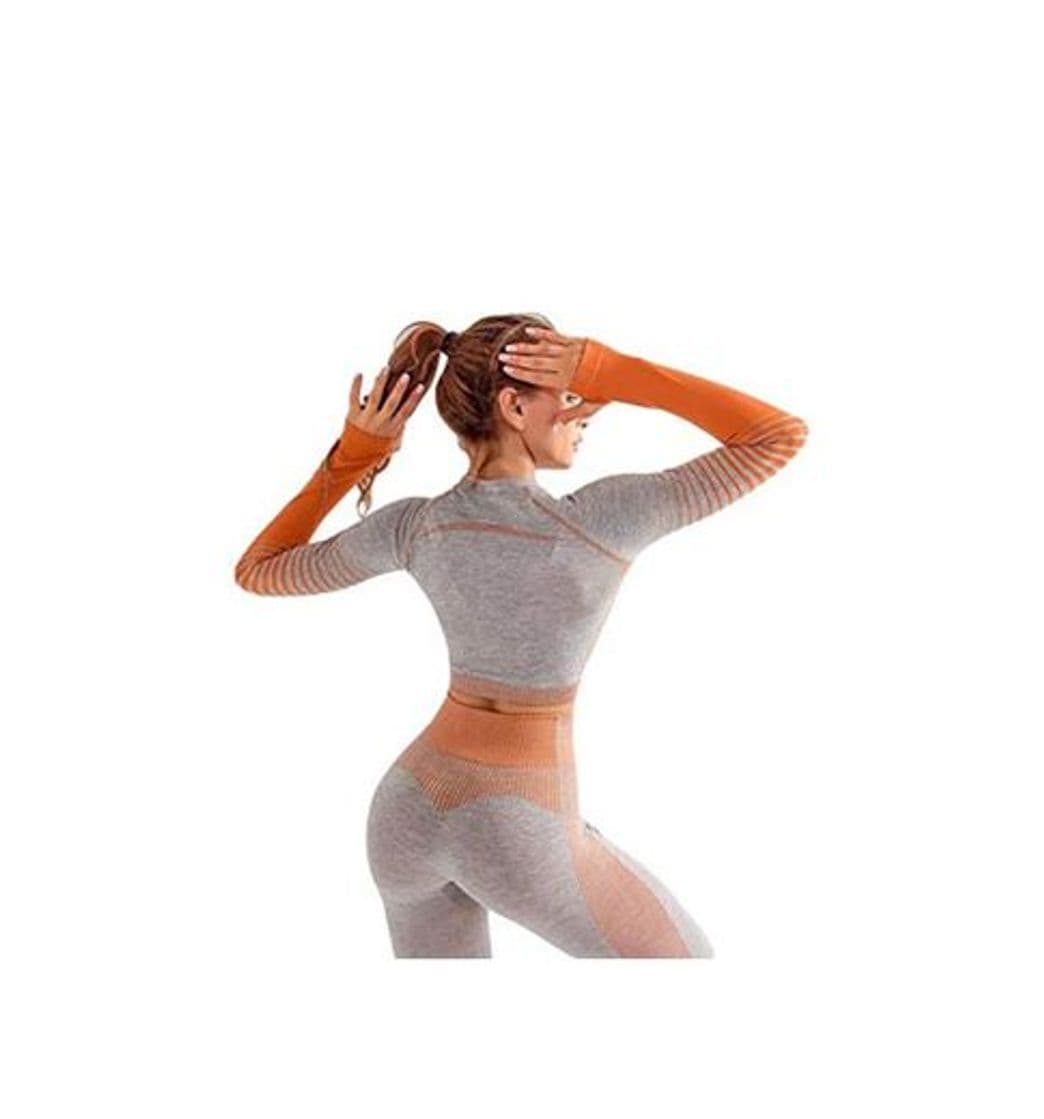 Moda HOTAPEI Yoga Splice Outfits para mujeres 2-teiliges Set