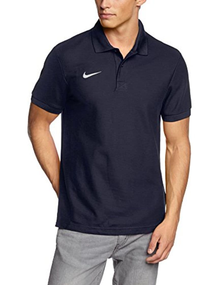 Fitness Nike TS Core Polo, Hombre, Azul Marino / Blanco