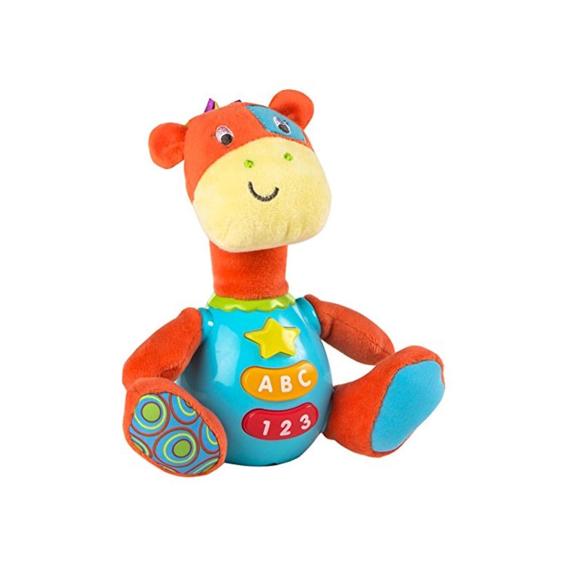 Producto winfun - Peluche Jirafa para bebés que habla y luces de colores,