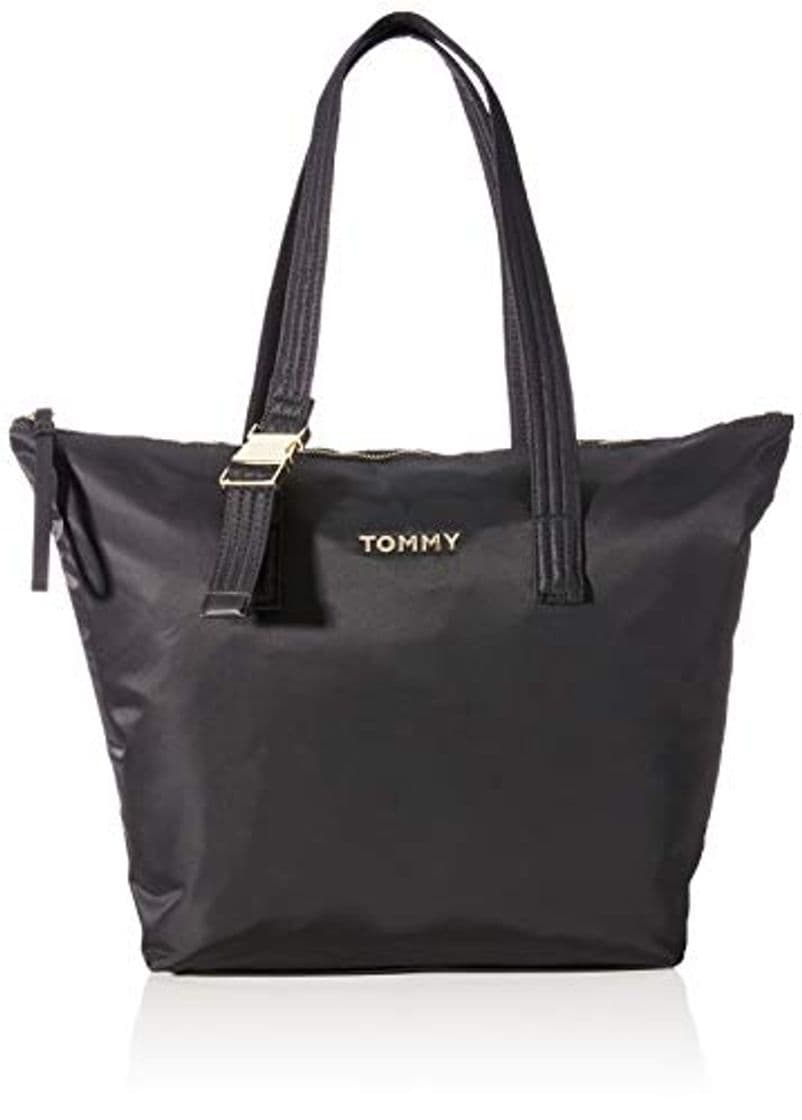 Moda Tommy Hilfiger - Th Nylon Tote, Bolsos totes Mujer, Negro