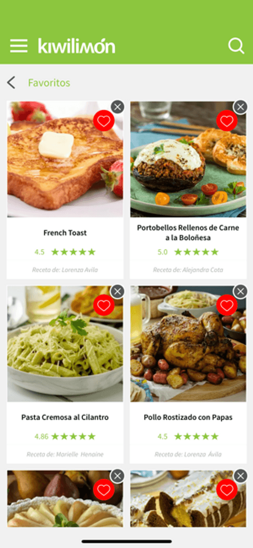 App Recetas Kiwilimón