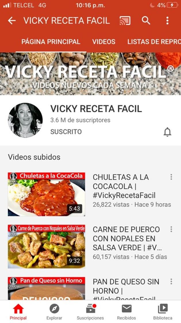 Moda Recomiendo este canal de recetas, todas están muy fáciles.