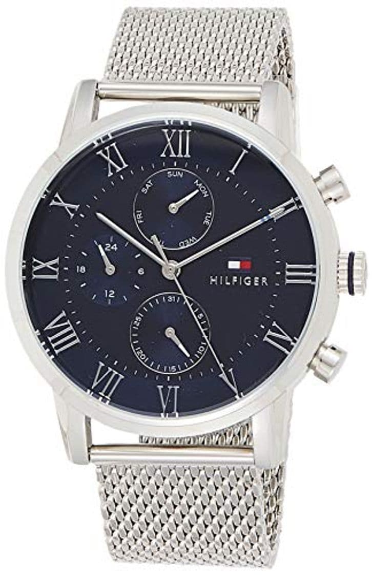 Fashion Tommy Hilfiger Reloj Multiesfera para Hombre de Cuarzo con Correa en Acero