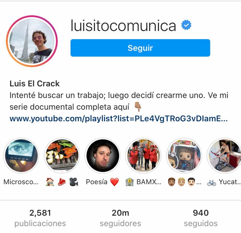 Moda Luisito comunica el chido 