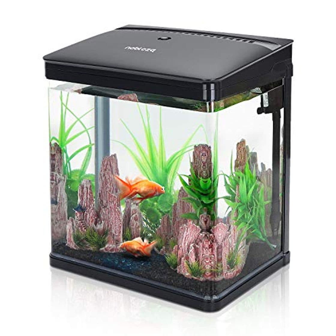 Producto Nobleza - Acuario de Cristal con Cubierta y Luces LED