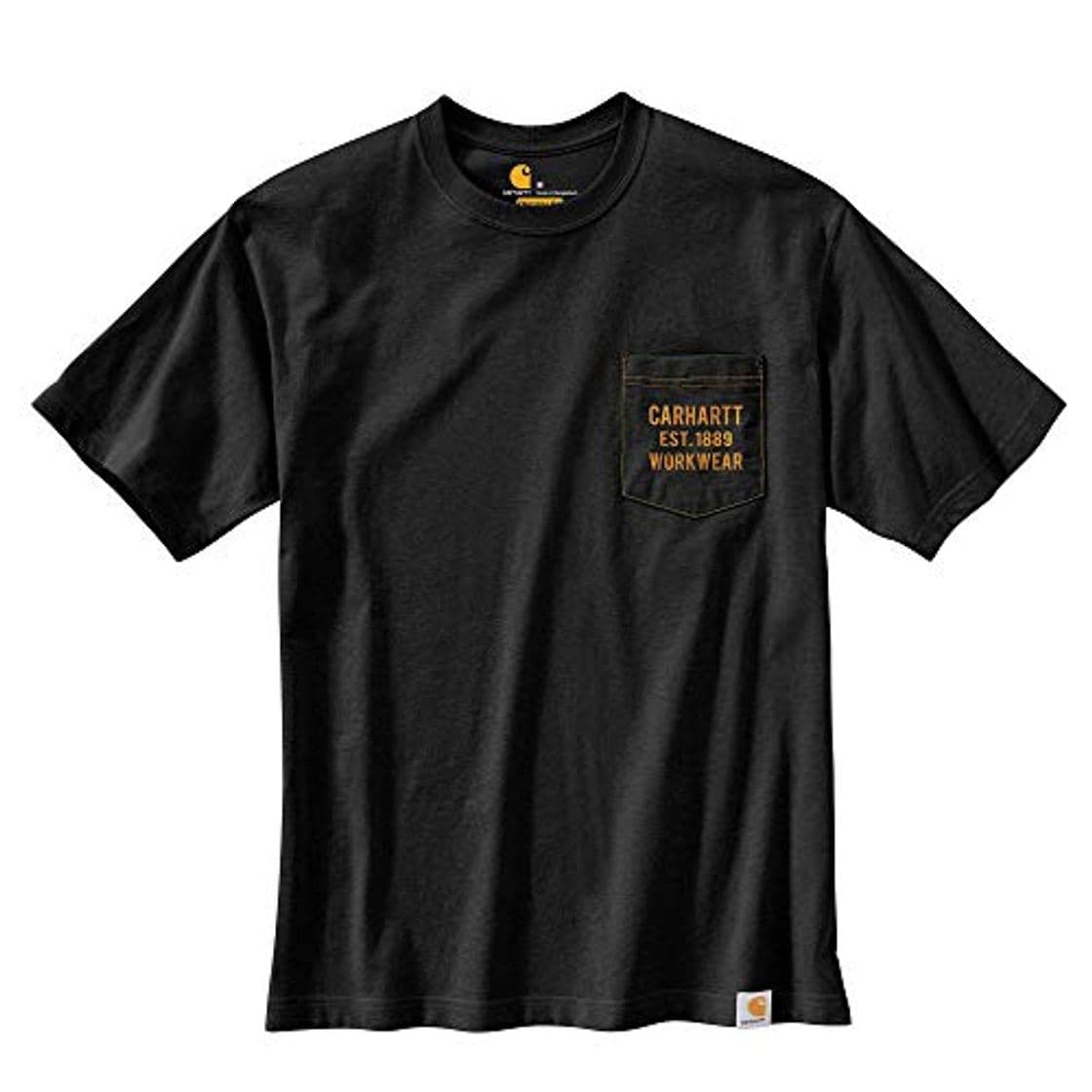 Moda Carhartt - Camiseta de Manga Corta para Hombre con Bolsillo y Cuello