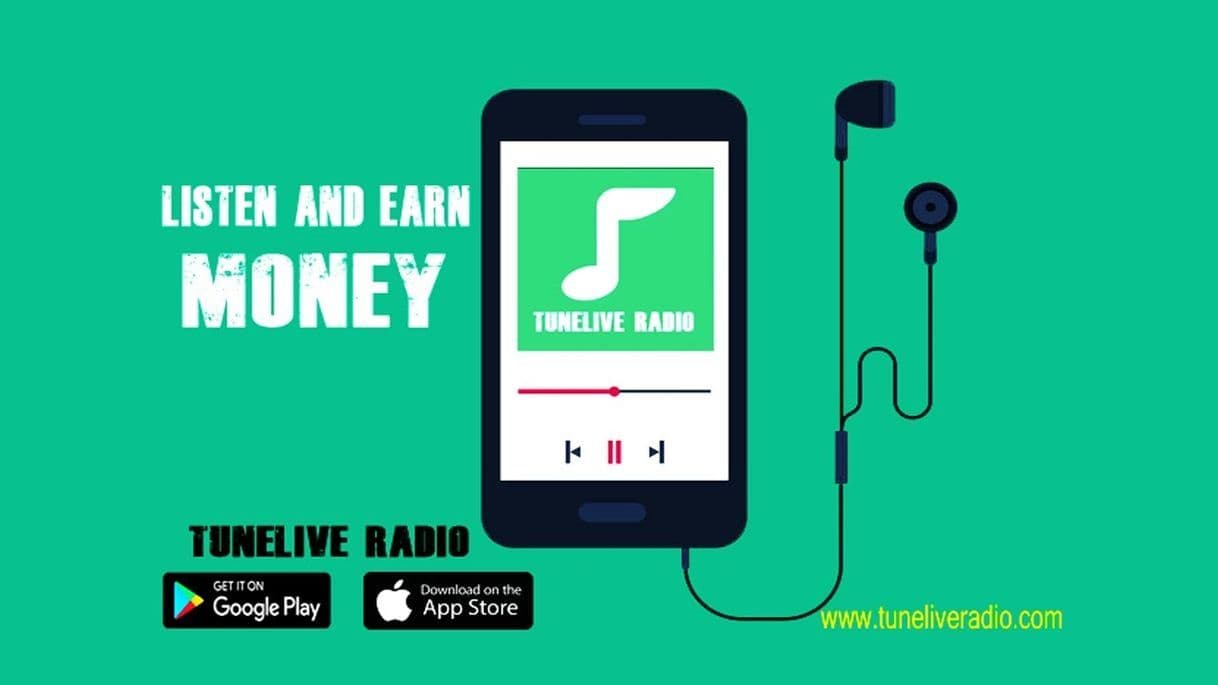 App TuneLive Radio | Listen Radio & Make Money Online 