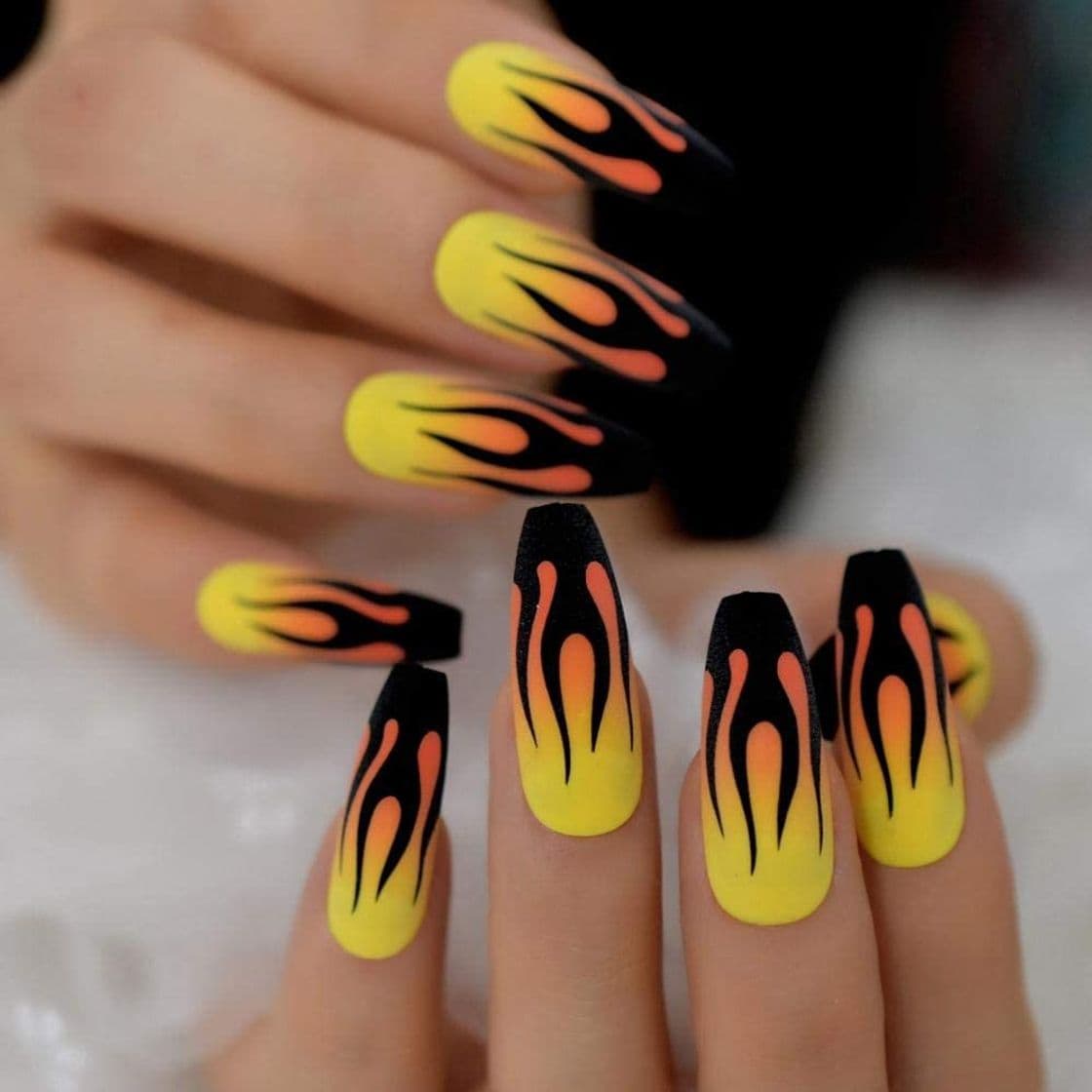 Fashion Uñas fuego