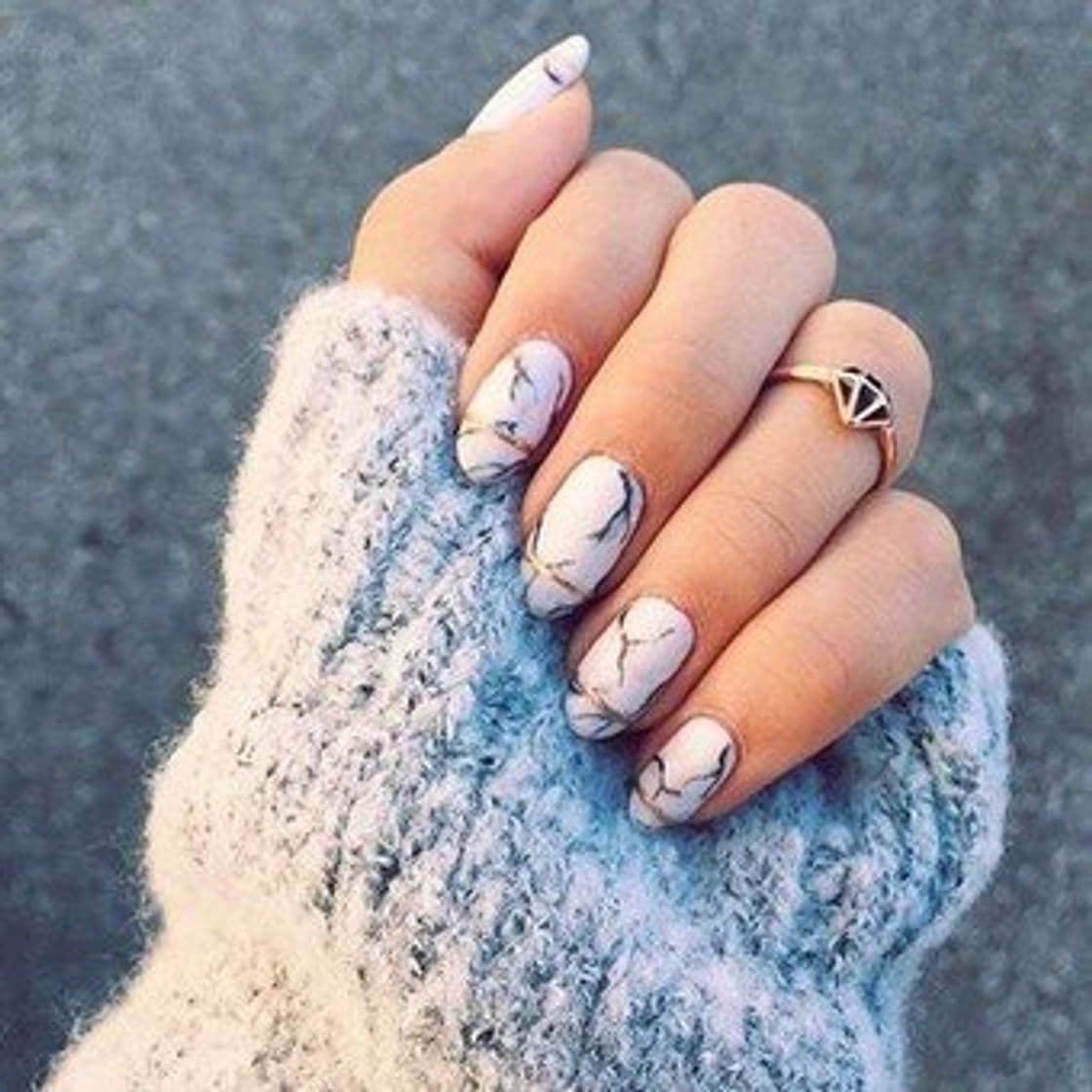 Moda Uñas mármol